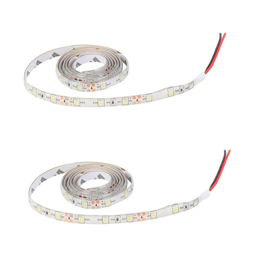 2x 1m 60-3528 Smd Etanche Led Strip Lumineuse Dc12v(blanc)