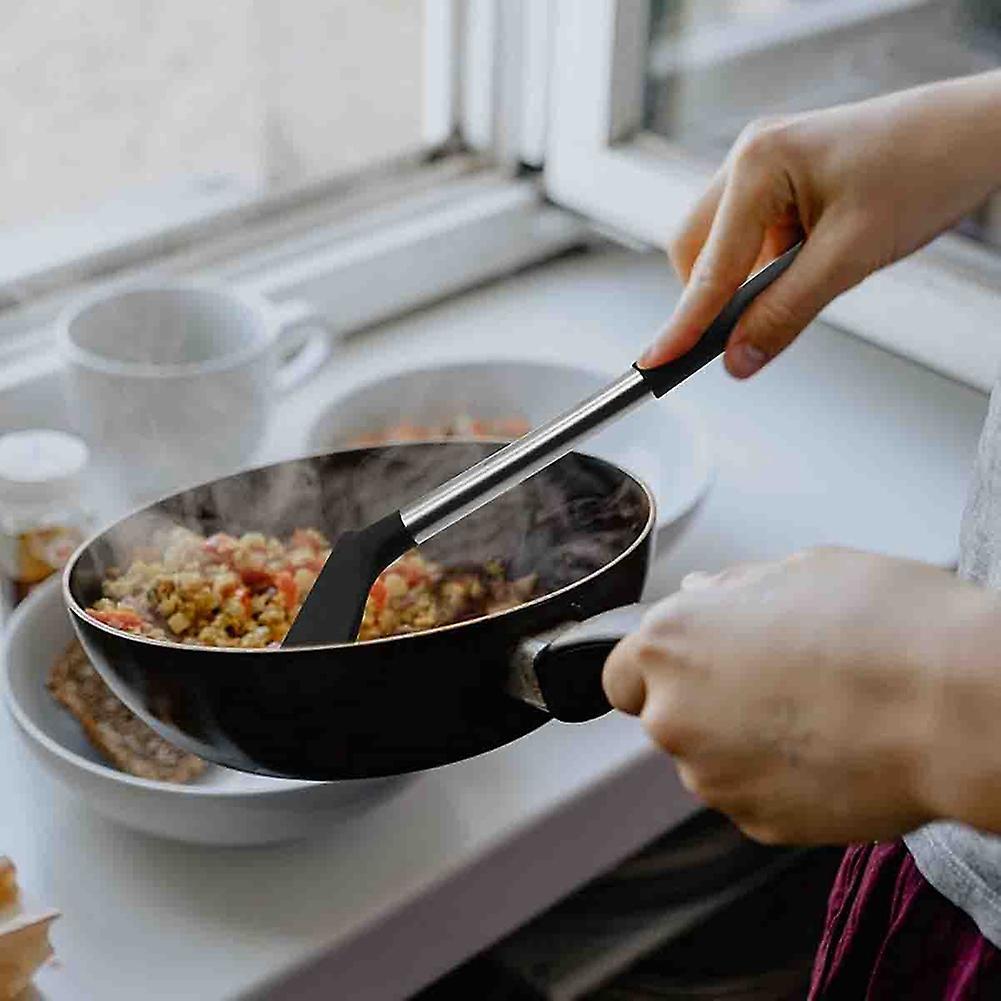 Stainless Steel Handle Silicone Nonstick Spatulas, Food Grade