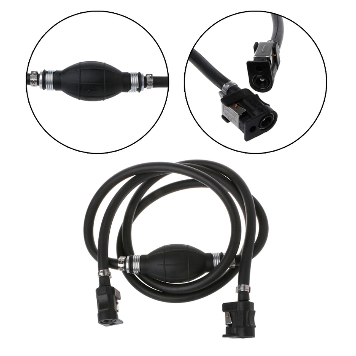Fuel Line Hose Outboard Boat Engine Petrol Tank Connectors Kit