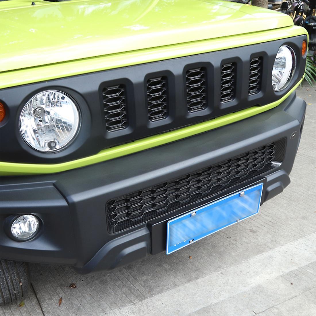 Car Front Bumper Grill Insert Cover for Jimny 2019-2022 ,carbon Fiber