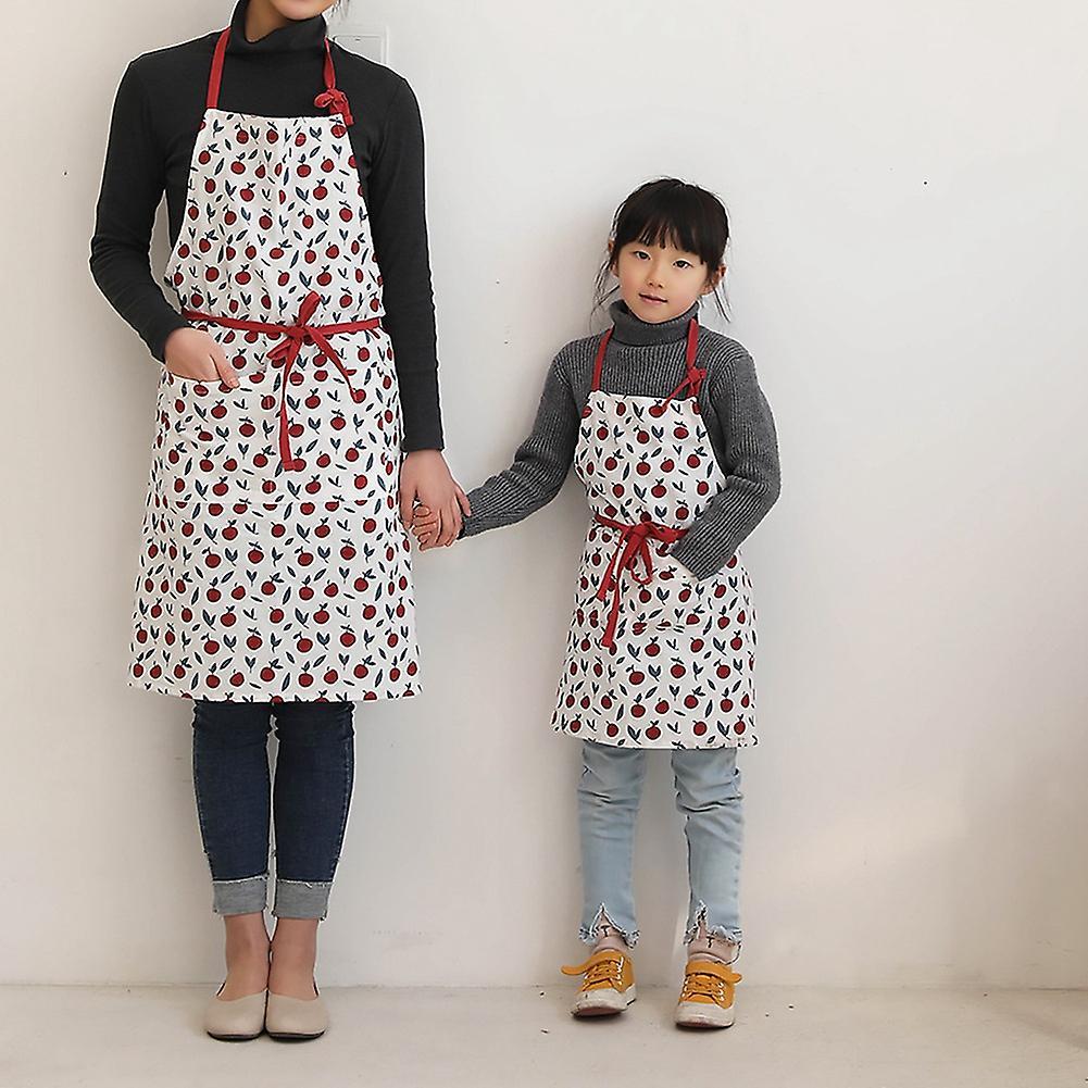 1 Piece Cotton Adjustable Adult Kitchen Apron Small Tree Print Apron