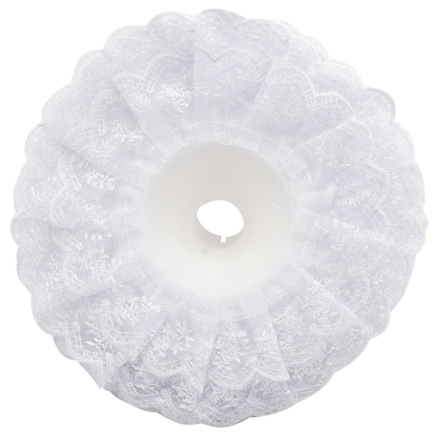6pcs Lace Bouquet Collar, Diy Bouquet Holder Wedding Bridal White