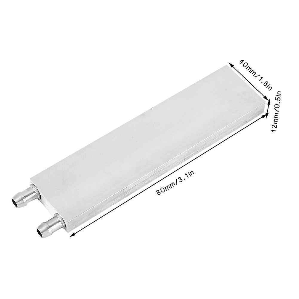 Aluminum Water Cooling Block 80x40x12mm for Computer Cpu Radiator