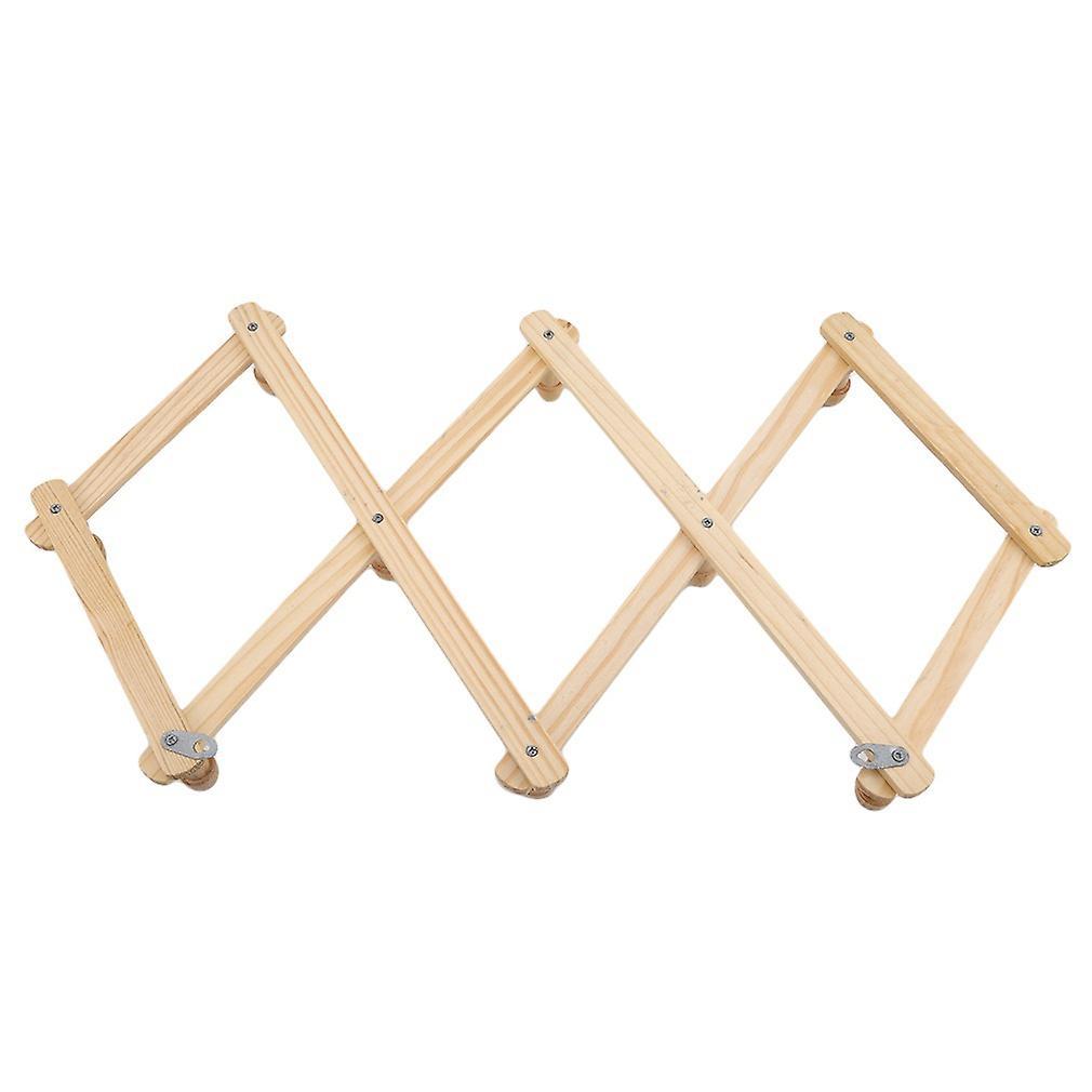 Wooden Expanding Clothes Hanger Hat Closet Wall Hook Home Decor