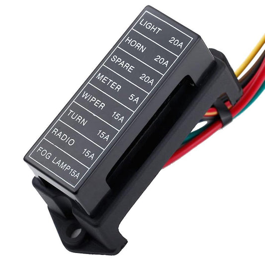 8 Way Dc32v Circuit Blade Fuse Box Holder Ato 2-input 8-ouput Wire
