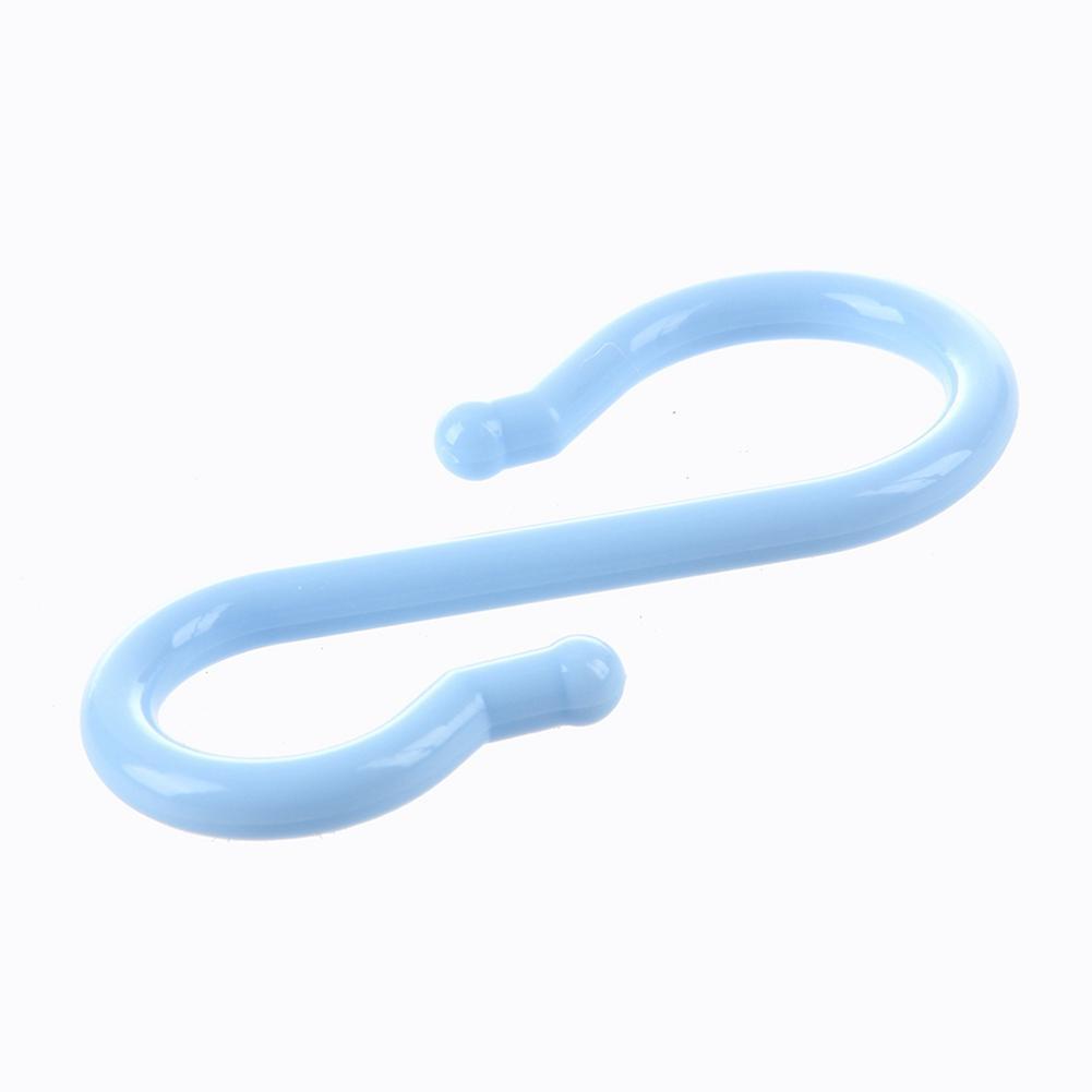 Maya Blue Plastic Punch Cup Bowl S Shaped Hooks 8 Pcs