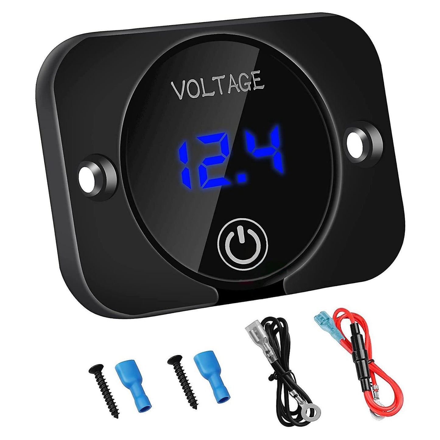 12v Voltage Gauge Dc12v 24v Waterproof for Boat Marine Truck Atv Utv