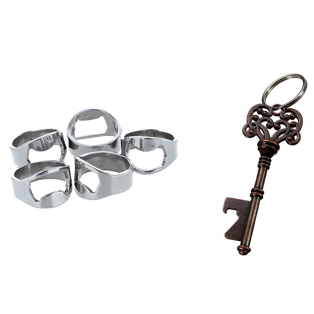 Antique Key Shaped Wine Beer Bottle Opener Bar Tool: Bronze