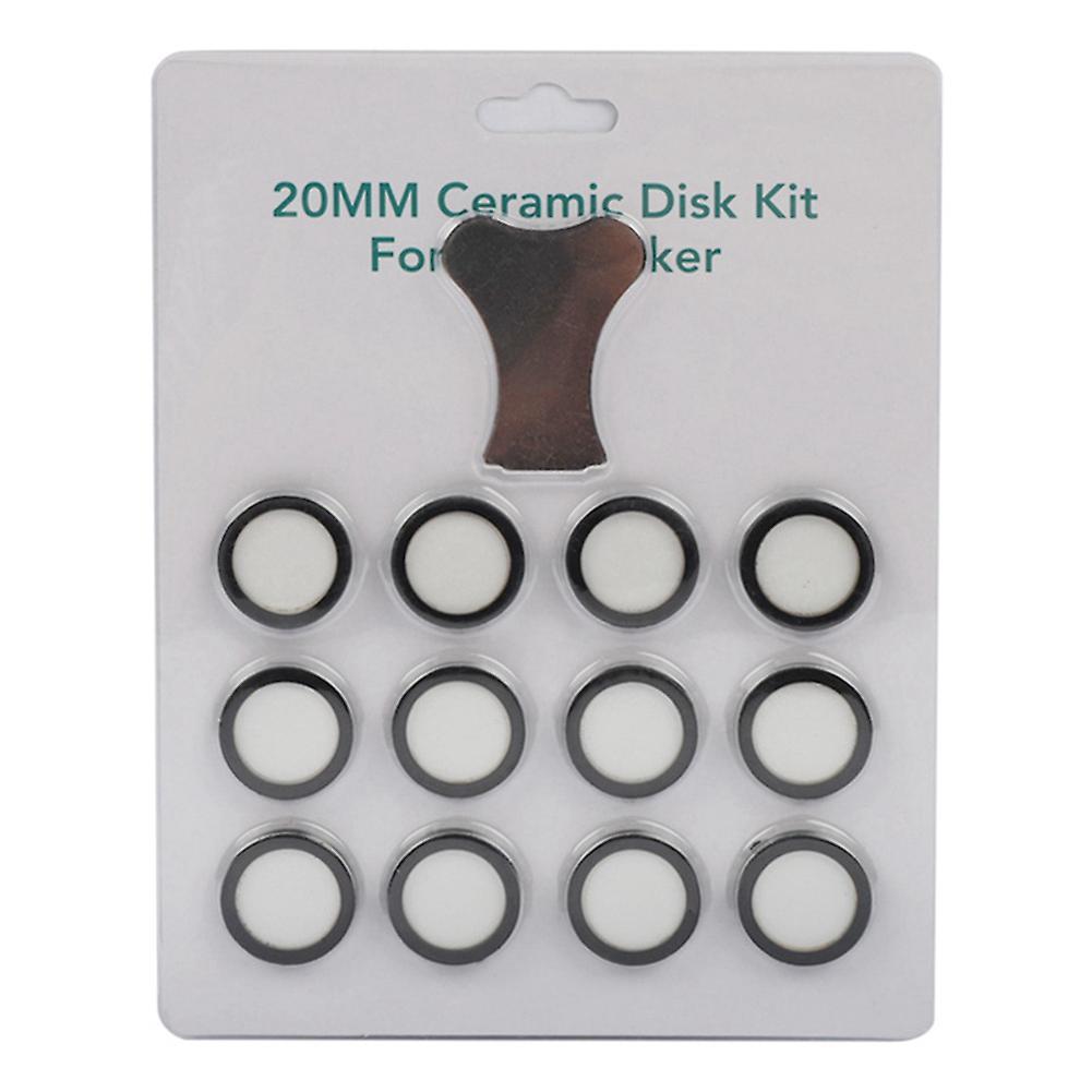 12pack Ultrasonic Mist Ceramics Discs for Humidifier with Cap Tool