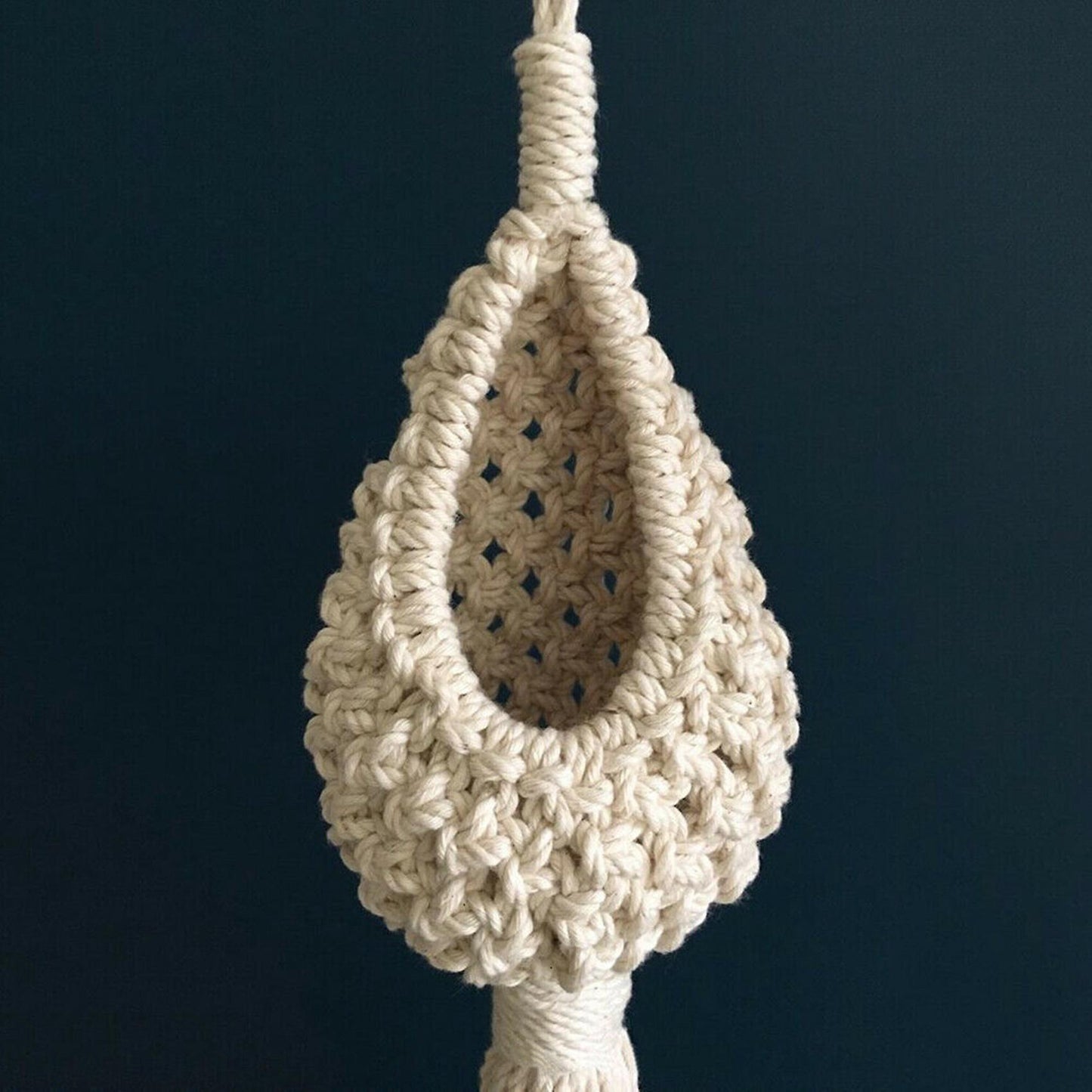 Tillandsia Hanging Basket Rope Holder Flower Home Decor (13cm)