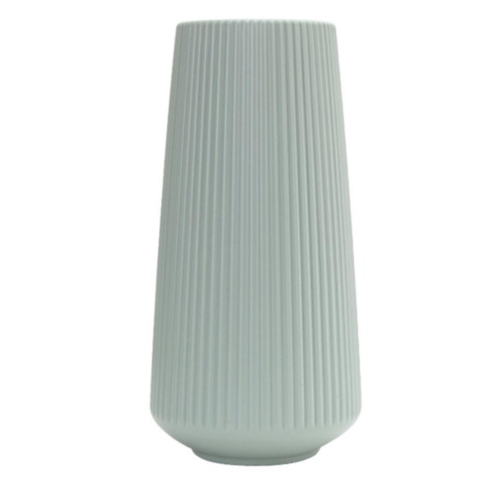 Nordic Style Plastic Vase Dried Flower Arrangement Pot Holder,green