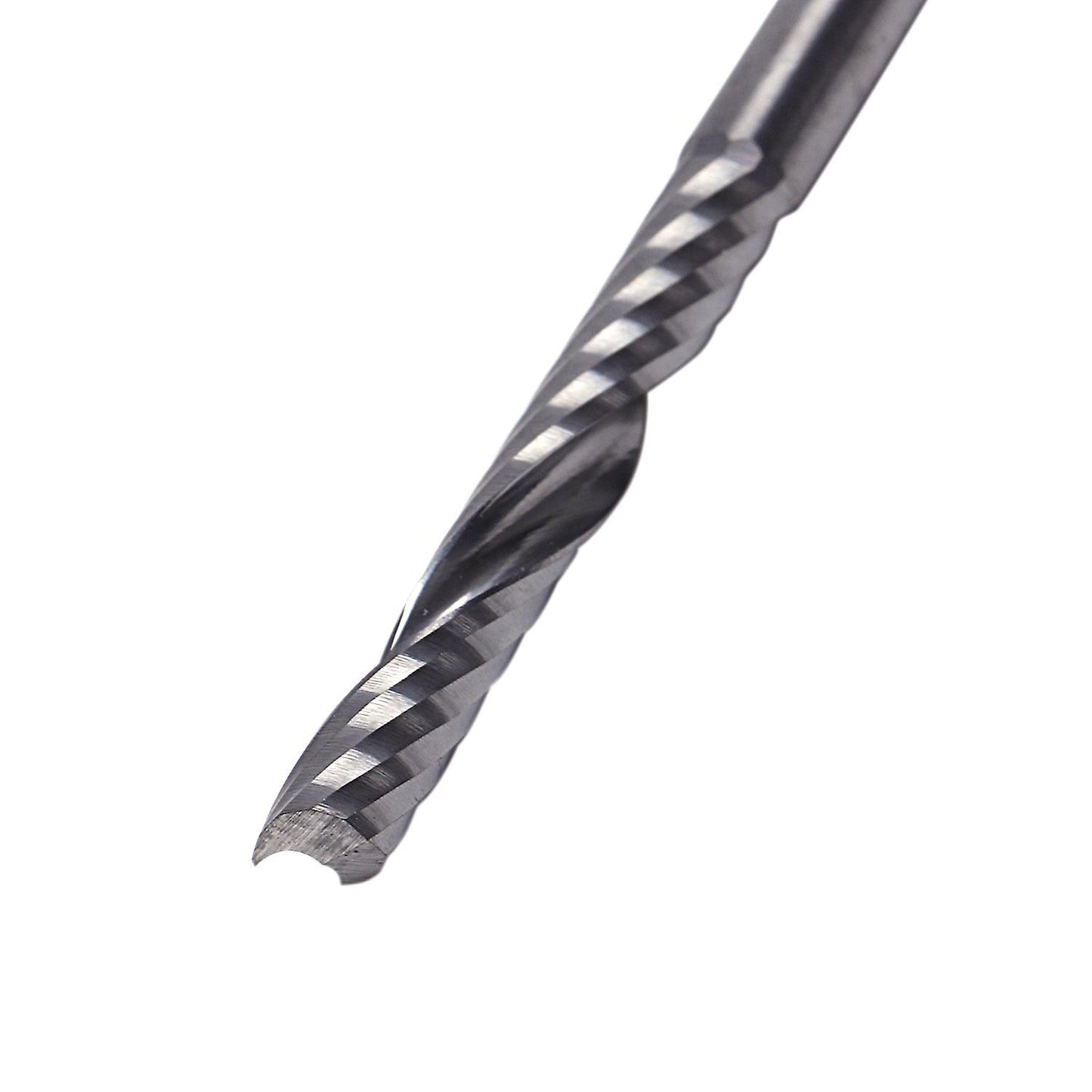 10pcs Cnc Router Bits 3.175 X 22mm Single Flute Spiral Carbide