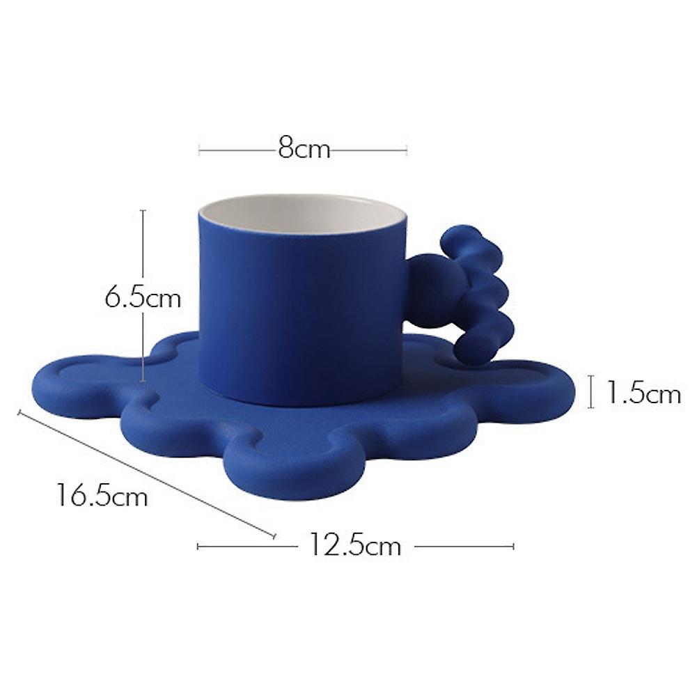210ml Ceramic Memphis Medieval Coffee Cup Couple Mug Creative, Yellow