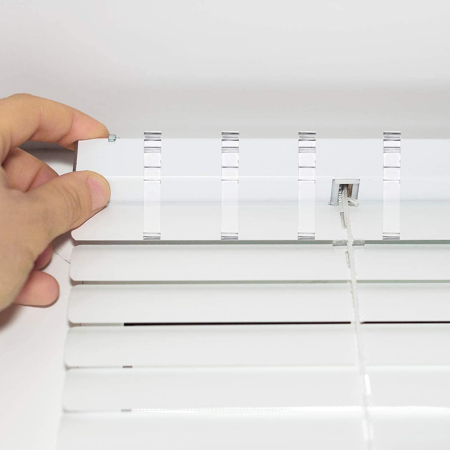 20pcs 3.5inch Clear Plastic Valance Clip for Horizontal Blind Valance