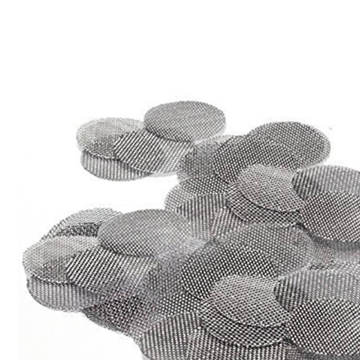 450 Pieces Stainless Steel Smoking Pipe Filters with Storage Box