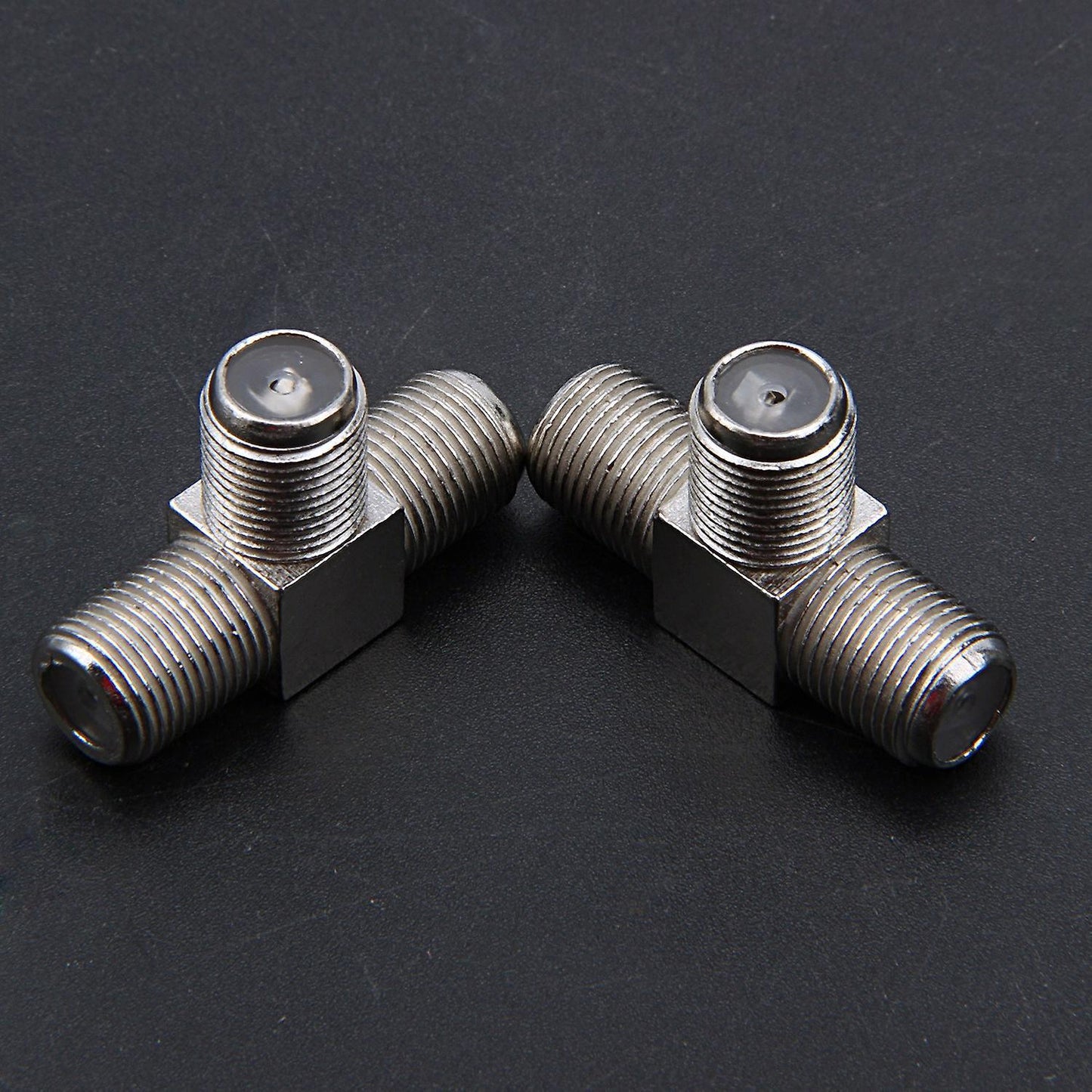 4-way F-type Coax Cable Splitter Combiner Female to 4 Female,silver