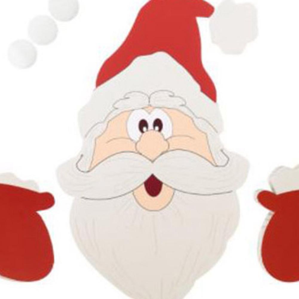 Christmas Themed Fence Ornament Peekaboo Santa Claus Lawn Garden