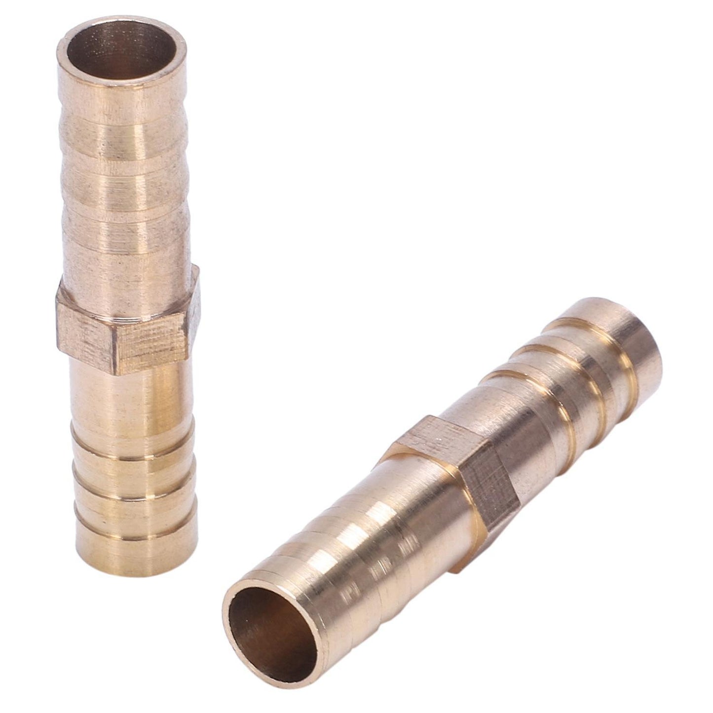5 Pieces Air Gas 8 Mm Brass Straight Hose Connector