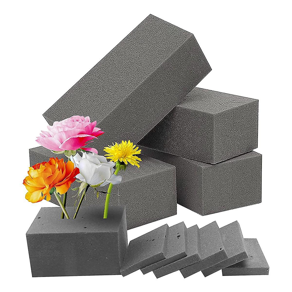 4pcs Dry Floral Foam for Artificial Flowers Wet Floral Foam Grey