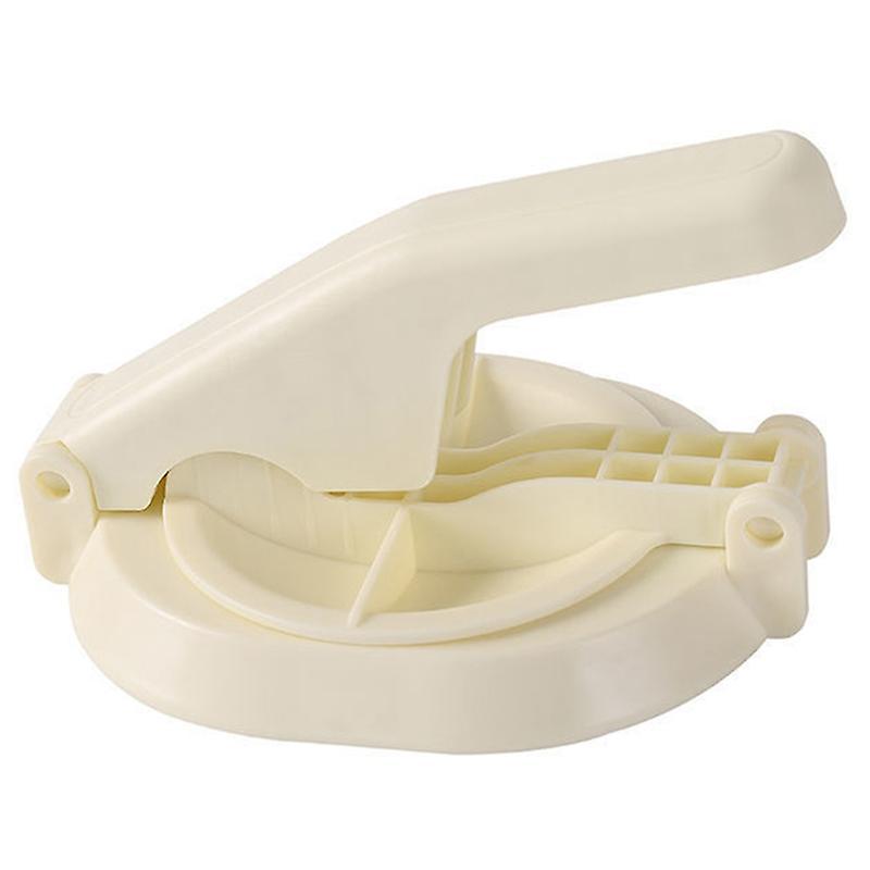 Manual Skin Press Mold Dumpling Making Tool Pastry Dough Cutter Beige