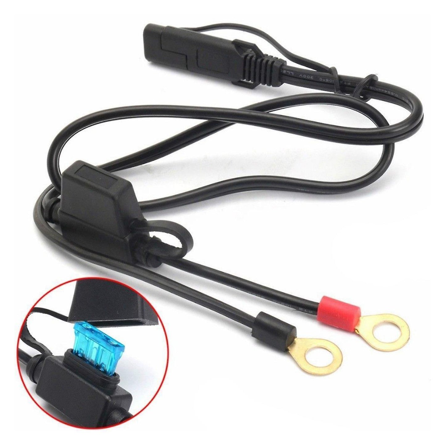 Motorcycle Cable Electric Car Charging Line Solar Cell with 10a Fuse