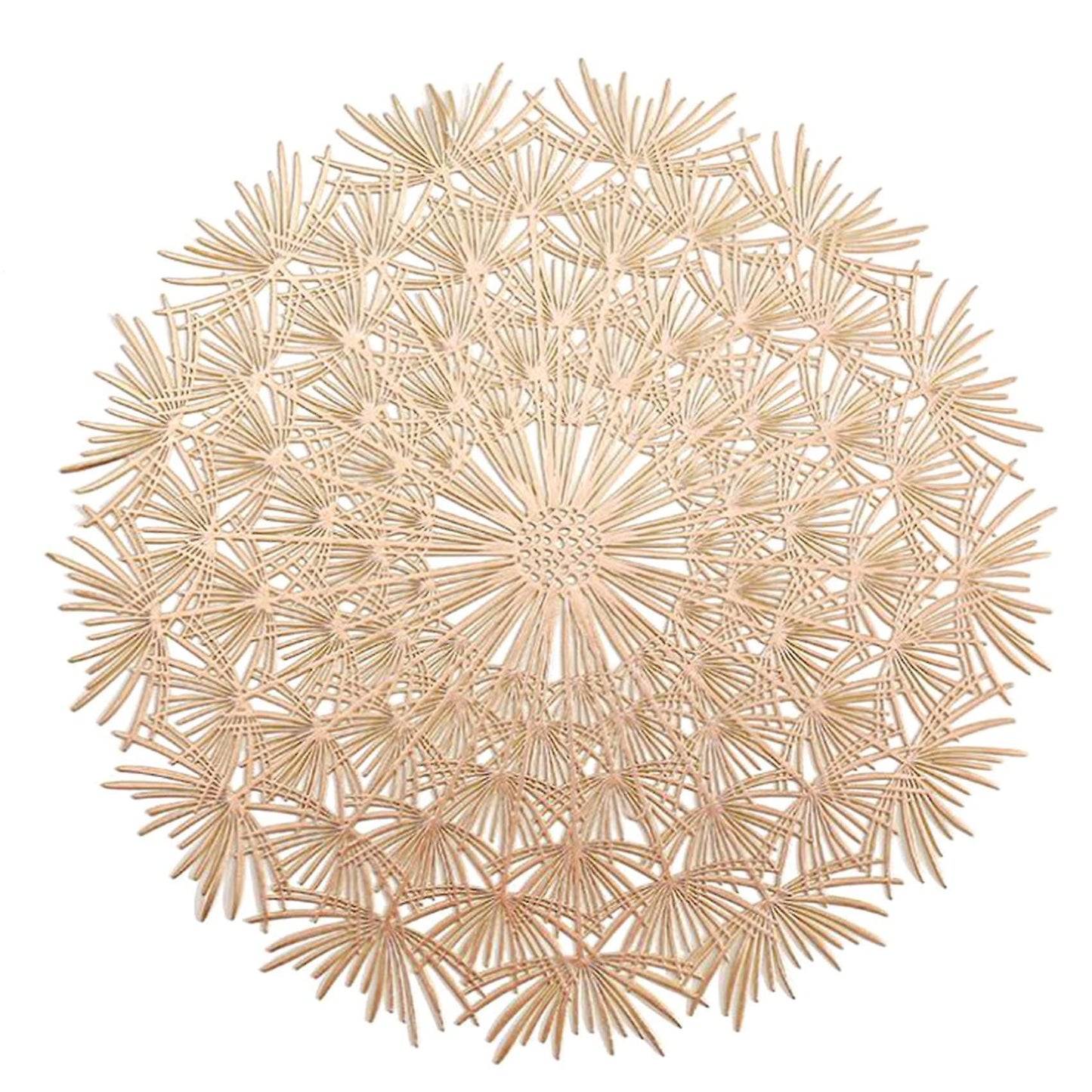 Pvc Bronzing Hollow Non-slip Kitchen Placemat Insulation Pad Gold