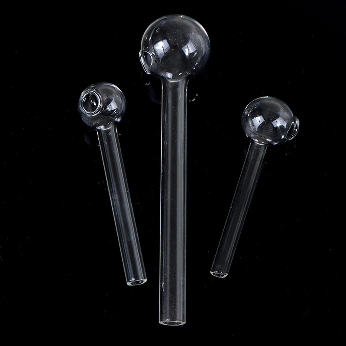 20x Portable Transparent Straw Drink Straw Pipes Glass Straws