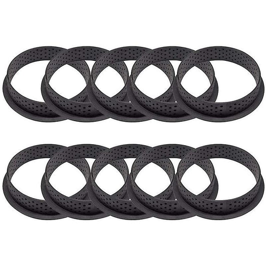 10pcs Cake Mold Mousse Ring Round-shape Dessert Pies Decorating Tool