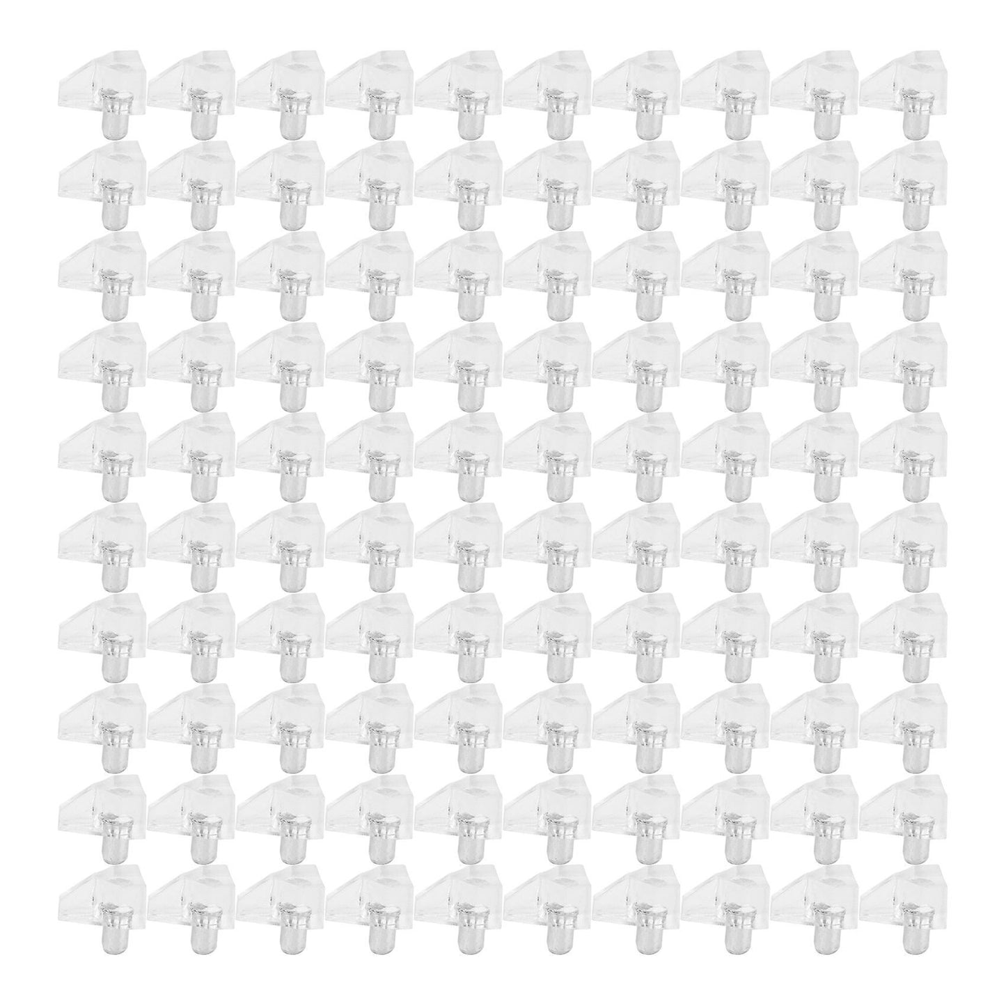 100 Pcs Clear Shelf Support Pegs -5 Mm Cabinet Shelf Holder Pins
