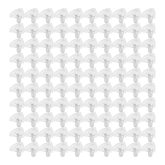 100 Pcs Clear Shelf Support Pegs -5 Mm Cabinet Shelf Holder Pins