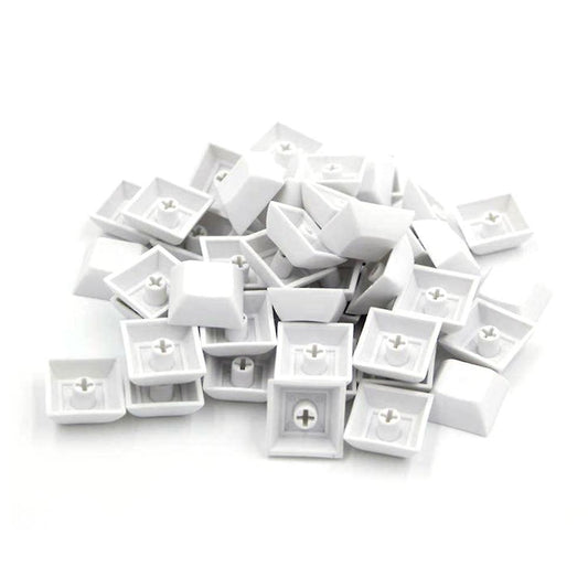 37 Pcs Pbt Dsa 1u Keycaps for Cherry Mx Custom Keycap Set,white