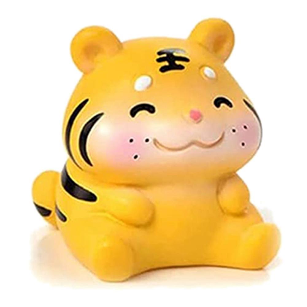 Home Decor Desktop Tiger Statues Diy Garden Ornament Tiger Figurine B
