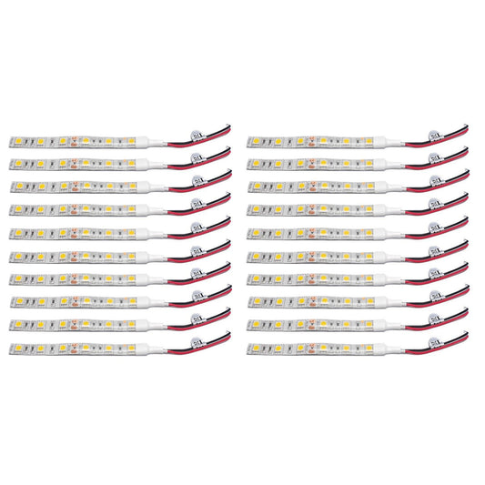 10pcs 10cm Waterproof White 5050 Led Strip Lights Dc 12v Caravan