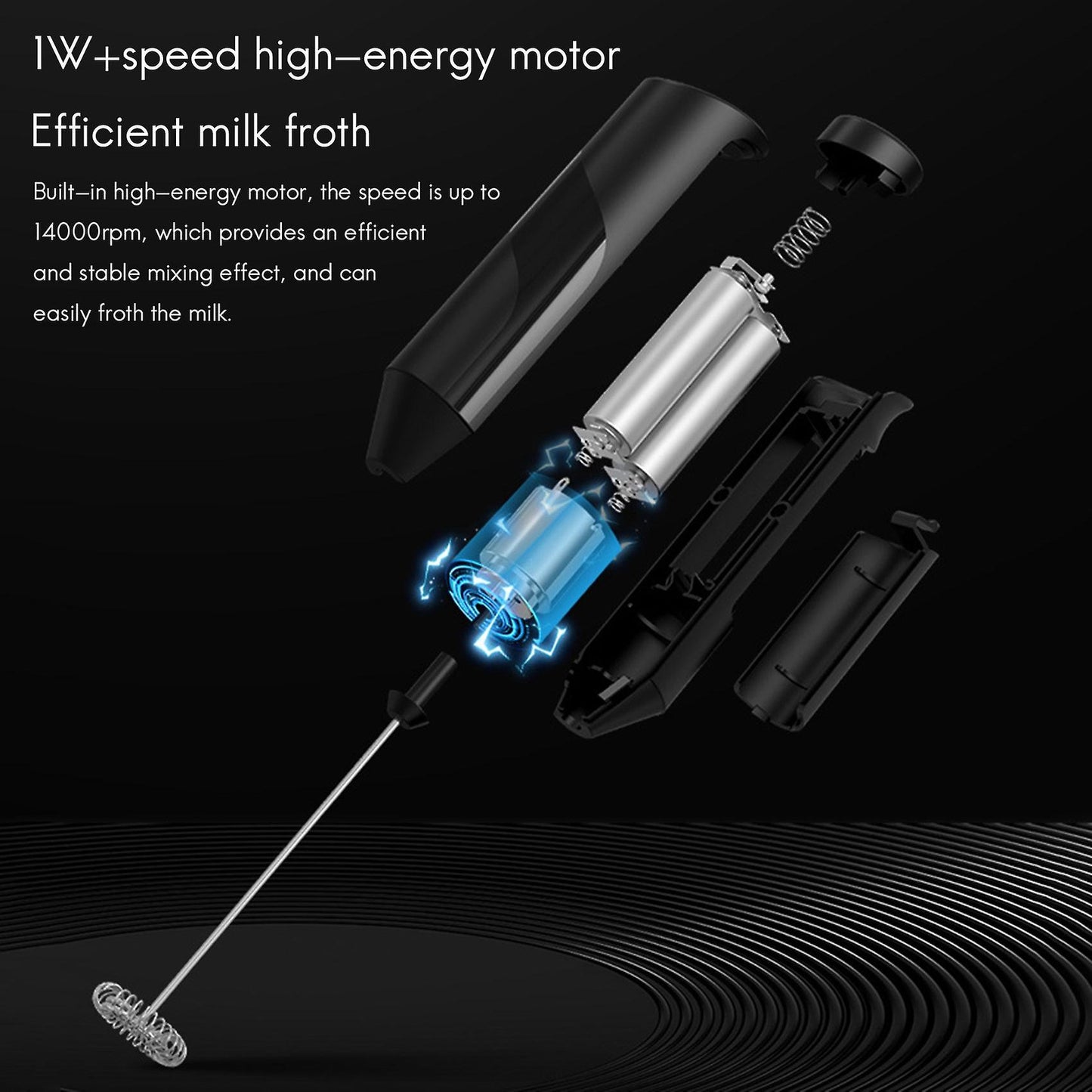 Electric Coffee Mixer Milk Shaker Maker Frother Foamer Egg Beater