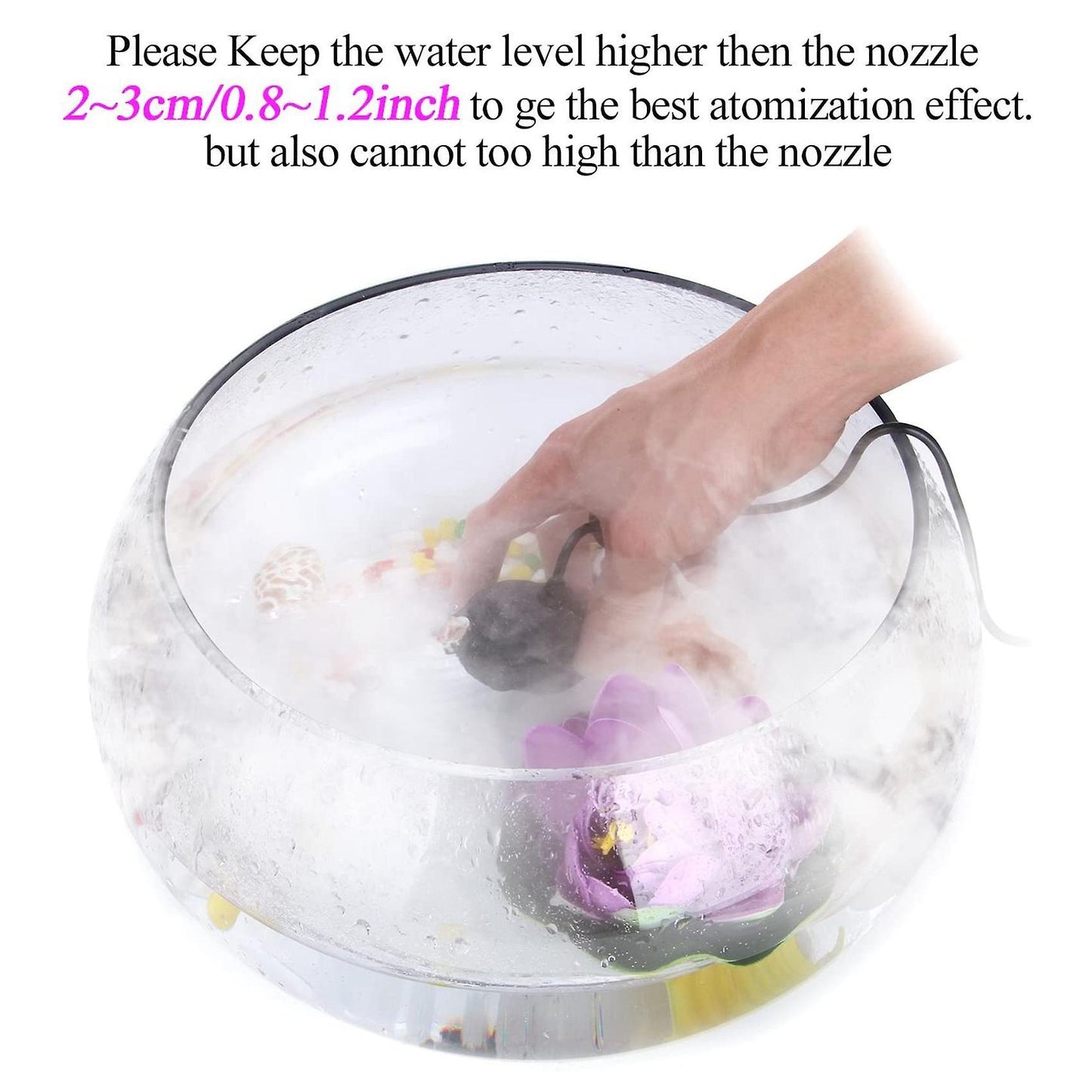 Ultrasonic Water Fountain Pond Atomizer Head Air Humidifier Us Plug
