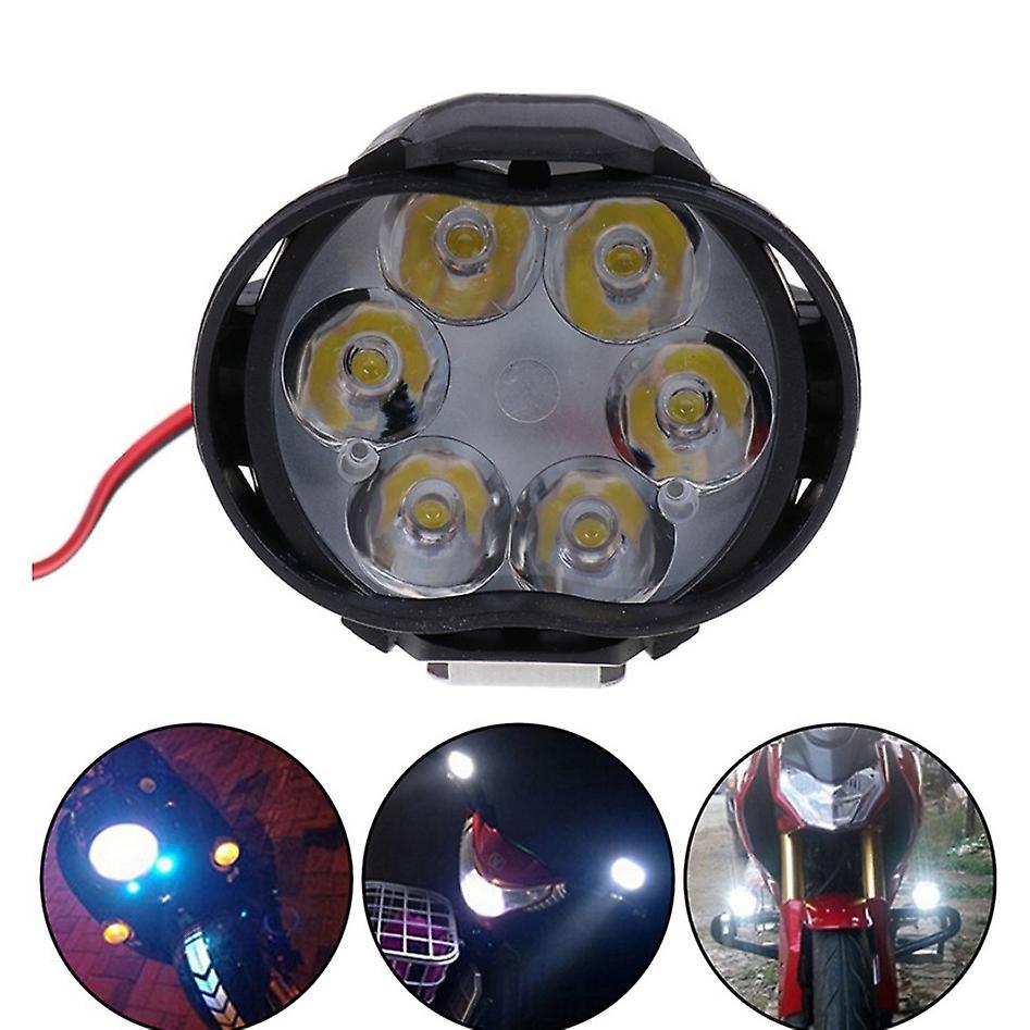 2pcs 6led Headlight for Motorcycle Brightness Electric Car Light 12v