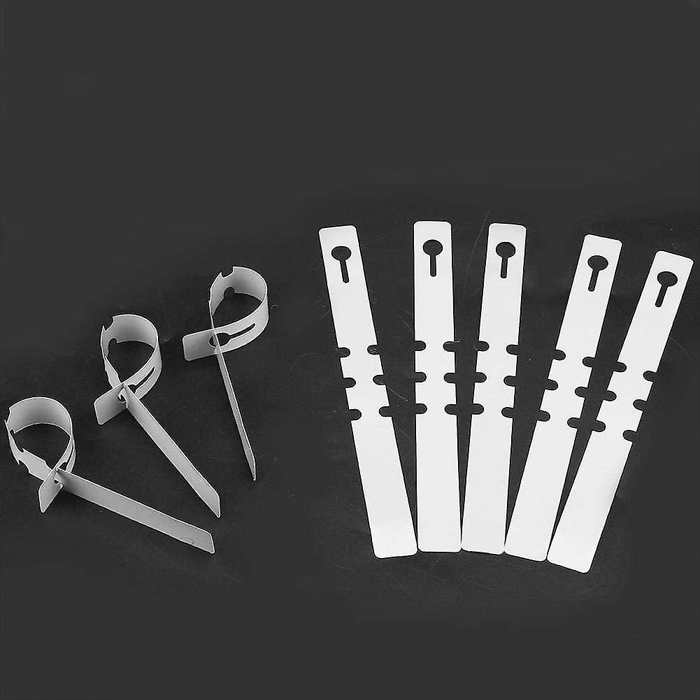 100 Plastic Plant Hanging Tree Tags Wrapping Nursery Tag (white)