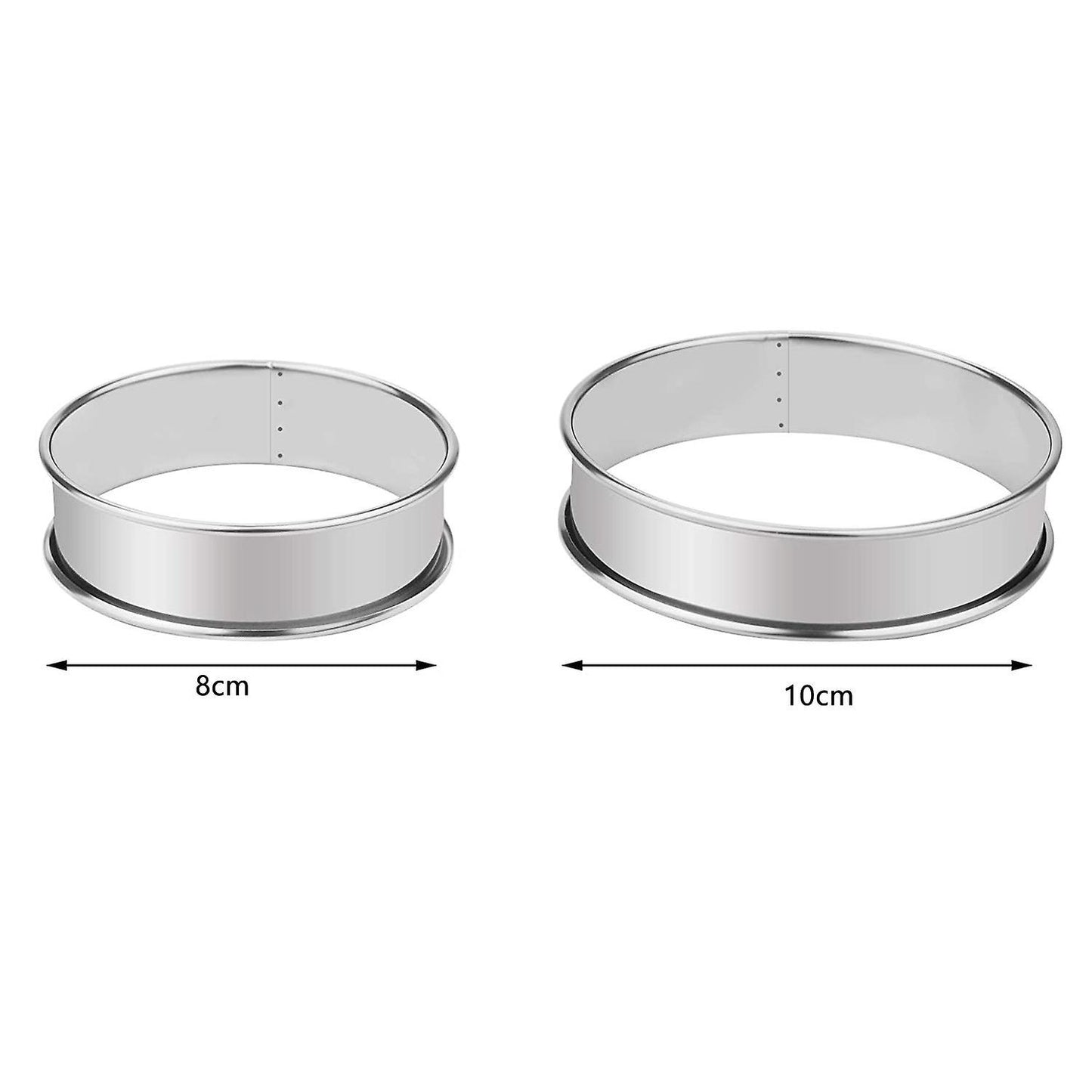 Muffin Tart Rings Cake Ring Crumpet Tart Rings Pusher Cooking Mold