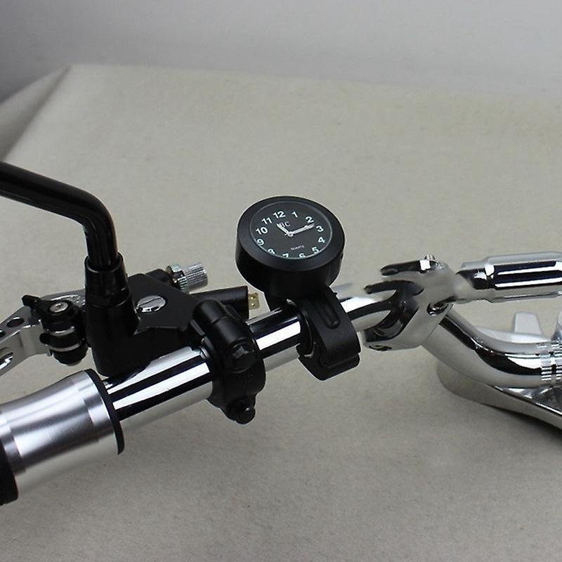 Universal 7/8 Inch Motorcycle Handlebar Watch Waterproof Shockproof,a