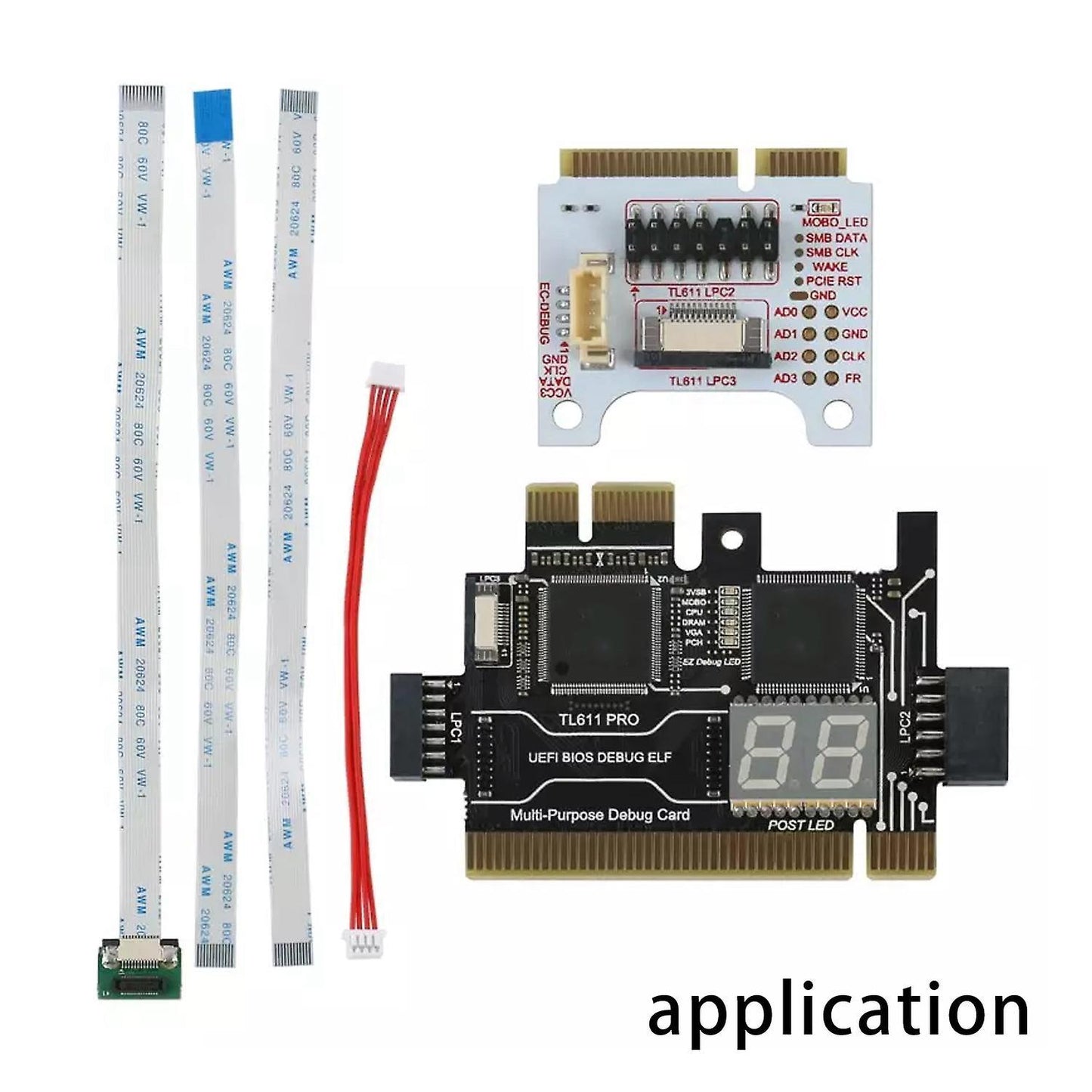 Mini Pci-e Conversion Card for Motherboard Diagnostic Card for Laptop