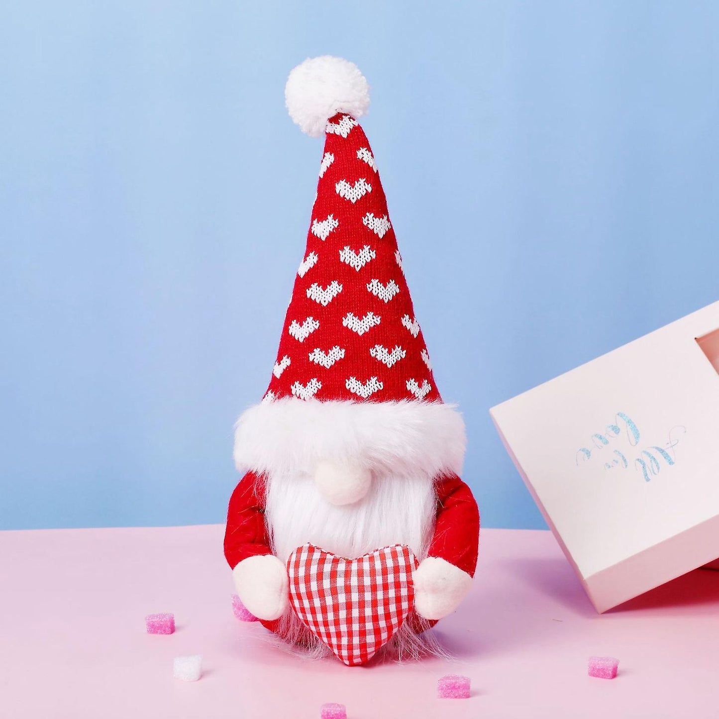 Gnomes Plush Toy for Kids Gifts Ornaments Rudolph Faceless Elf Doll A