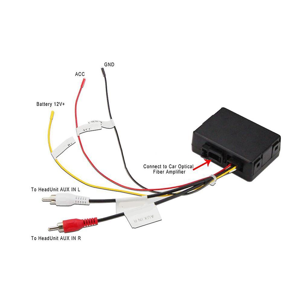 Car Rca Audio Optic Fiber Amplifier for -bmw X1 E90 E91 E87 E70