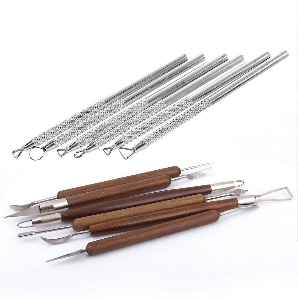 Set 6 Pcs Aluminum Clay Sculpting Tools