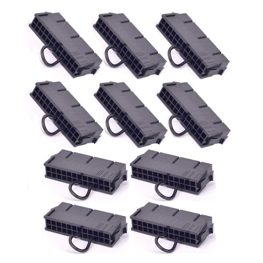10x Atx Psu 24pin Power Supply Jumper Starter Jack Adapter Connector