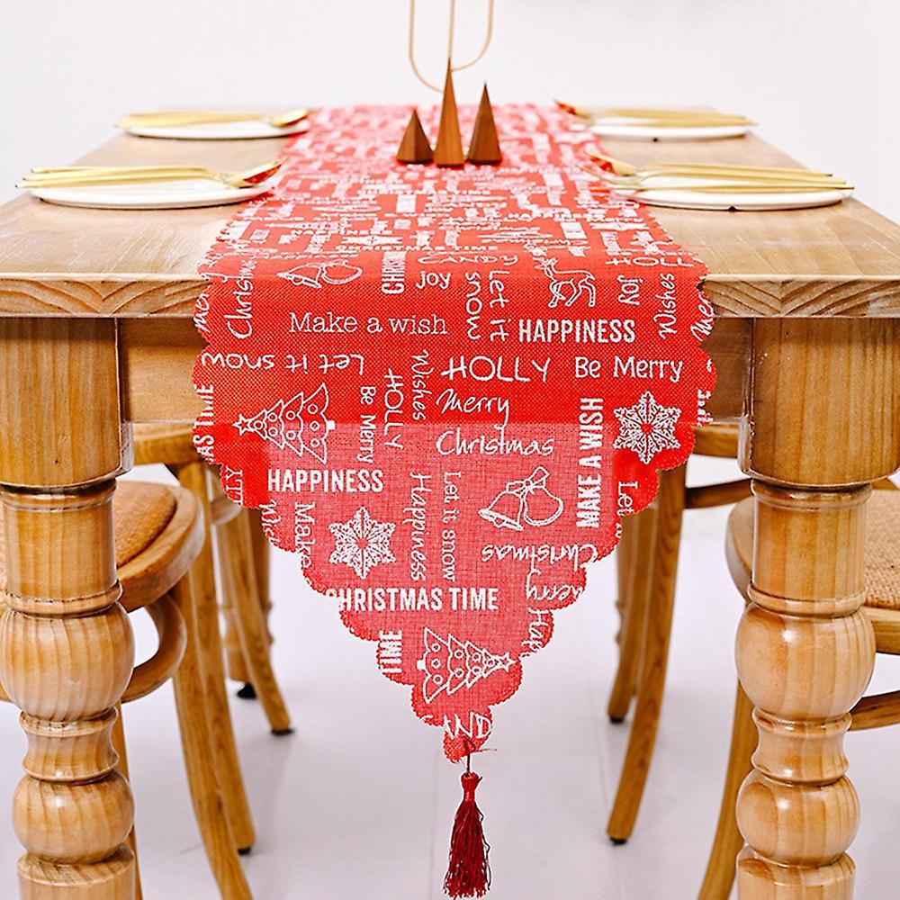 Christmas Table Runner for Xmas Holiday Wedding Table Decoration, B