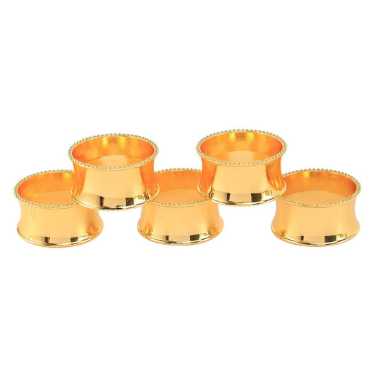 5 Pcs Napkin Rings for Banquet Wedding Hotel Supplies Diameter 4.5 Cm