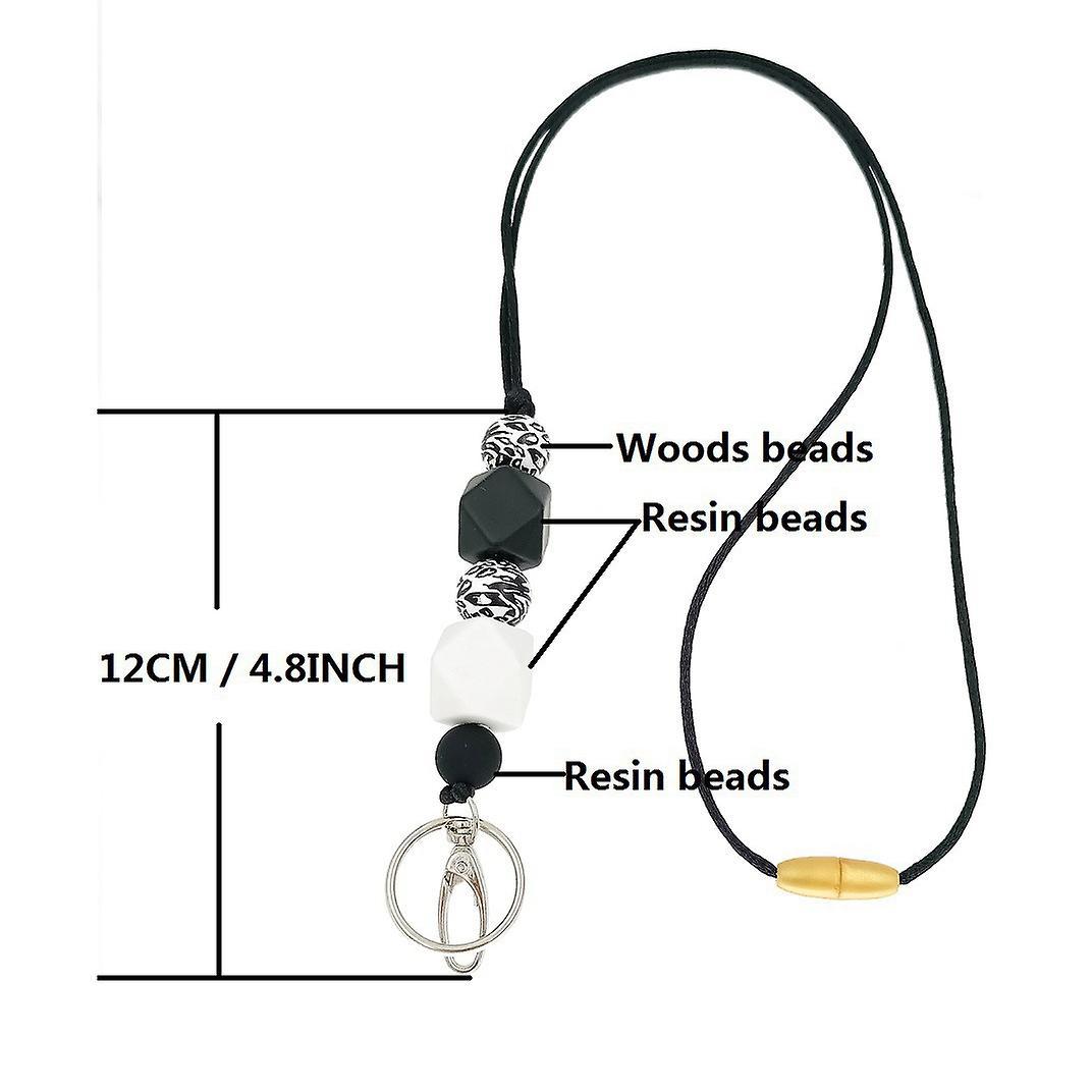 Badge Lanyard Separated Id Key Lanyard for Teachers Nurses Staff-b