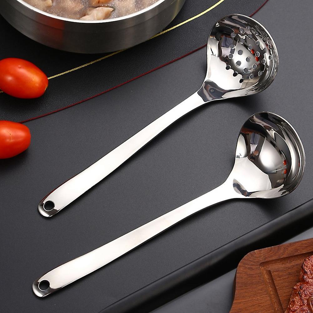 Kitchen Tools Stainless Steel Soup Spoon and Colander Scoop Filter