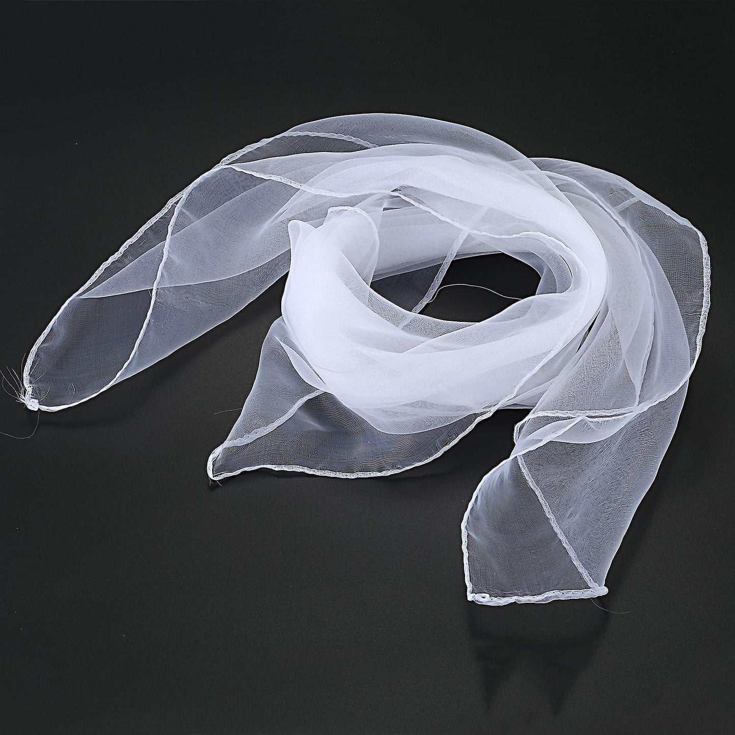 Plain Chiffon Neck Scarf Head Scarves 70 Cm X 70cm (yellow)