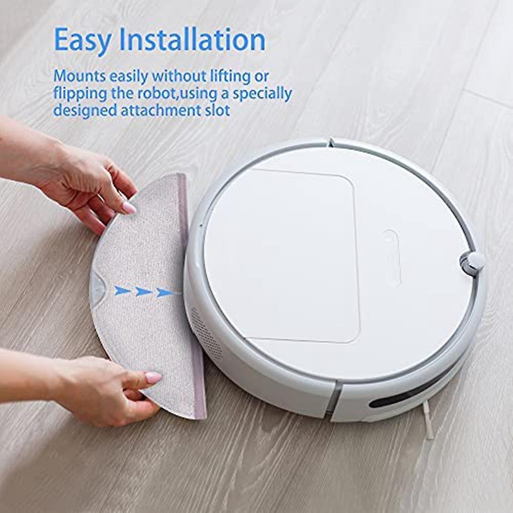 4 Pack Microfiber Mop Cloth for Roborock S6 S6 Pure S6 Maxv S5 Max